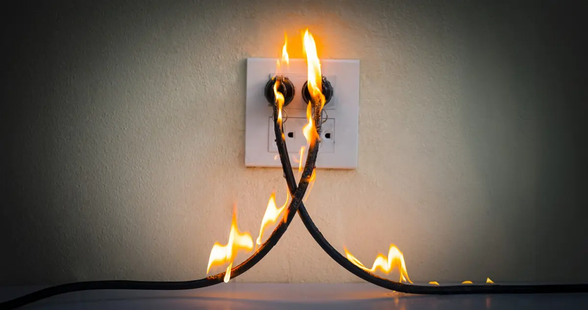 cords on fire